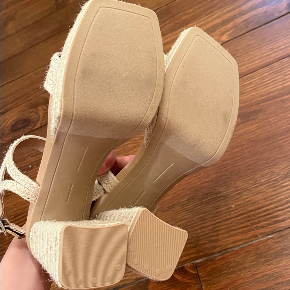 Dolce Vita Arnela Heeled Platform Sandals Size 7.5 - Picture 5 of 5